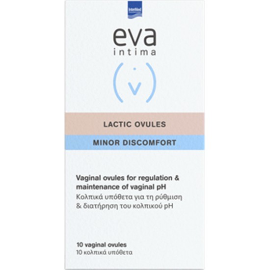 EVA LACTIC VAGINAL OVULES PH3.8  10 OVULES
