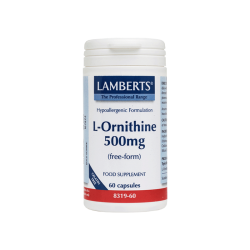 LAMBERTS L-ORNITHINE 500mg 60caps LAMBERTS L-ORNITHINE 500mg 60caps