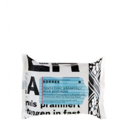 KORRES ΜΑΝΤΗΛΑΚΙΑ ΚΑΘΑΡΙΣΜΟΥ & ΝΤΕΜΑΚΙΓΙΑΖ ΠΡΩΤΕΙΝΕΣ ΓΑΛΑΚΤΟΣ 25τεμ