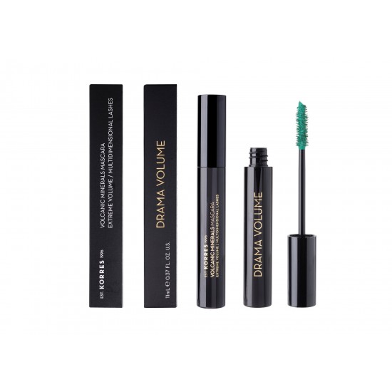 KORRES VOLCANIC MINERALS ΜΑΣΚΑΡΑ DRAMA VOLUME No 04 EMERALD 11ml