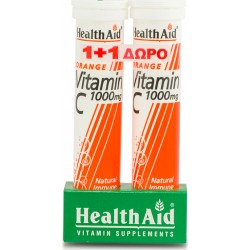 HEALTH AID VITAMIN C 1000mg ORANGE 20 tabs 1+1 ΔΩΡΟ HEALTH AID VITAMIN C 1000mg ORANGE 20 tabs 1+1 ΔΩΡΟ