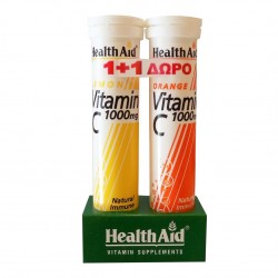 HEALTH AID VITAMIN C 1000mg LEMON 20 tabs & ΔΩΡΟ VITAMIN C 1000mg ORANGE 20 tabs HEALTH AID VITAMIN C 1000mg LEMON 20 tabs & ΔΩΡΟ VITAMIN C 1000mg ORANGE 20 tabs