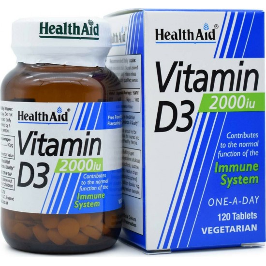 HEALTH AID VITAMIN D3 2000IU 120tabs