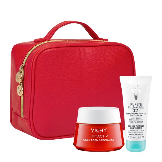 VICHY LIFTACTIV COLLAGEN COLLAGEN SPECIALIST 50ml & ΔΩΡΟ PURETE THERMALE INTEGRALE 3 IN 1 100ml, σε μοντέρνο νεσεσέρ