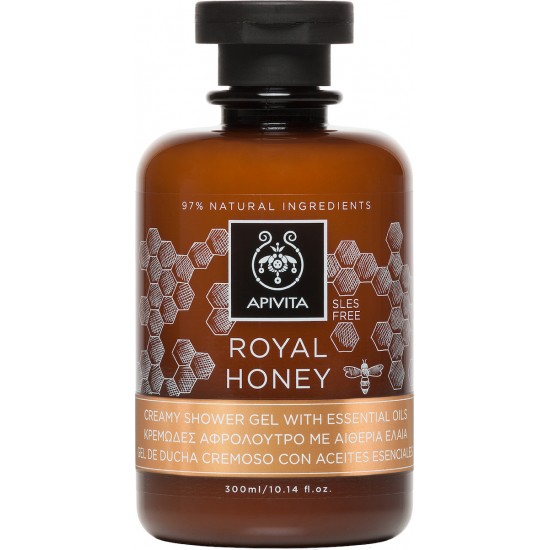 APIVITA ROYAL HONEY ΚΡΕΜΩΔΕΣ ΑΦΡΟΛΟΥΤΡΟ ΜΕ ΑΙΘΕΡΙΑ ΕΛΑΙΑ 300ml APIVITA ROYAL HONEY ΚΡΕΜΩΔΕΣ ΑΦΡΟΛΟΥΤΡΟ ΜΕ ΑΙΘΕΡΙΑ ΕΛΑΙΑ 300ml