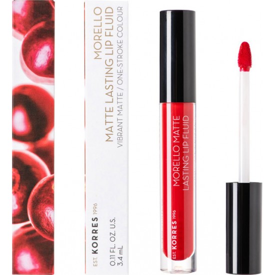 KORRES MAQ. MORELLO LIP STICK FLUIDE RED VELVET. NO53 - 3.4ML KORRES MAQ. MORELLO LIP STICK FLUIDE RED VELVET. NO53 - 3.4ML
