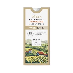 VICAN WISE LAND ΚΑΡΑΜΕΛΕΣ PROPOLIS ME BITAMINH C 10τεμ.