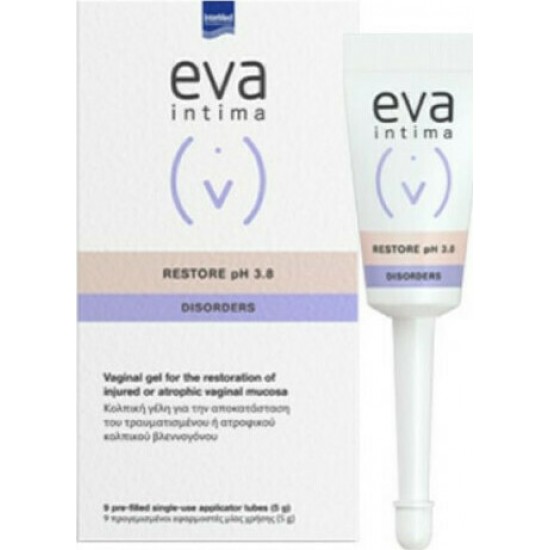 EVA RESTORE VAGINAL GEL 9 ΠΡΟΓΕΜΙΣΜΕΝΟΙ ΠΕΡΙΕΚΤΕΣ ΤΩΝ 5GR
