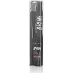 CURAPROX ΟΔΟΝΤΟΒΟΥΡΤΣΑ BLACK IS WHITE LIGHT & ΔΩΡΟ ΟΔΟΝΤΟΚΡΕΜΑ SOFT & WHITENING 8ml