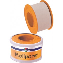 MASTER AID ΧΑΡΤΙΝΗ ΕΠΙΔΕΣΜΙΚΗ ΤΑΙΝΙΑ ROLL PORE 5m*2.5cm 