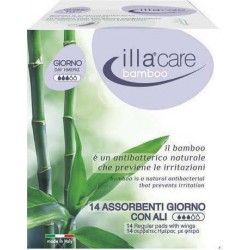 ILLA CARE BAMBOO ΣΕΡΒΙΕΤΕΣ ΜΕΣΑΙΑΣ ΡΟΗΣ 14τεμ.