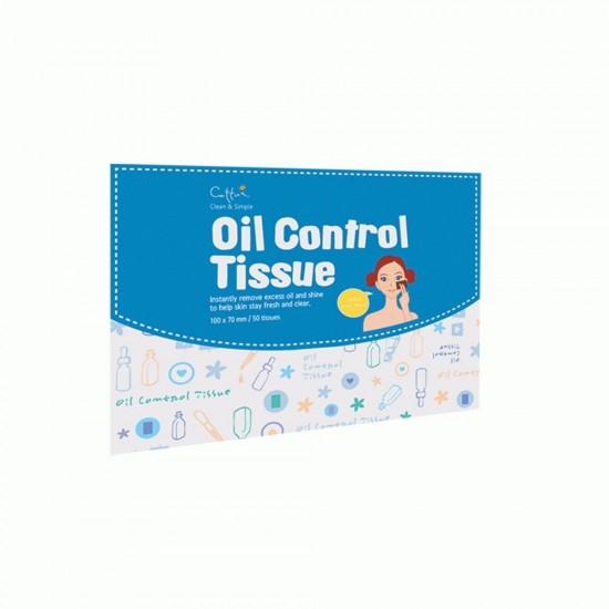 CETTUA CLEAN + SIMPLE OIL CONTROL TISSUE (50 ΤΕΜ.)