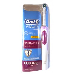 ORAL B ΗΛΕΚΤΡΙΚΗ ΟΔΟΝΤΟΒΟΥΡΤΣΑ VITALITY CROSS ACTION COLOUR EDITION MAUVE