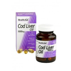 HEALTH AID COD LIVER OIL 1000mg 30caps HEALTH AID COD LIVER OIL 1000mg 30caps