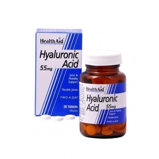 HEALTH AID HYALURONIC ACID 55mg 30tabs