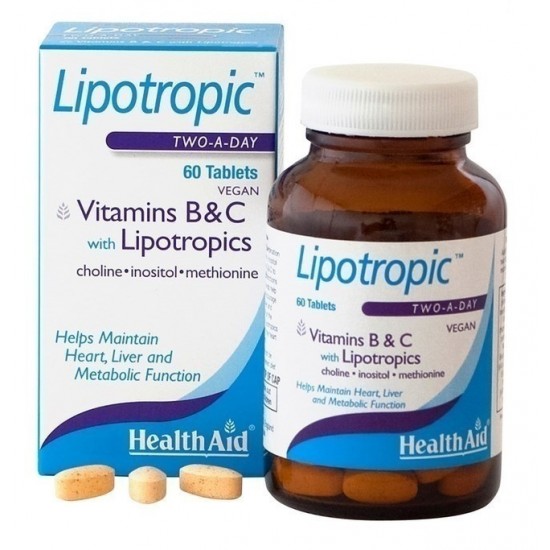 HEALTH AID LIPOTROPICS B+C PROLONGED 60tabs
