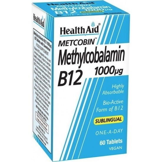 HEALTH AID METCOBIN B12 1000μg 60tabs υπογλώσσια