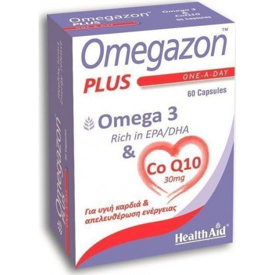 HEALTH AID OMEGAZON PLUS OMEGA 3 & COQ10 60caps