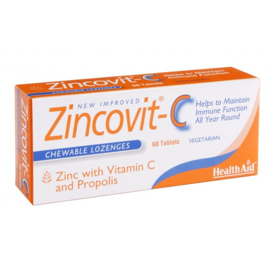 HEALTH AID ZINCOVIT-C 60tabs  BLISTER