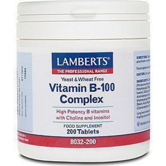 LAMBERTS VITAMIN B-100 COMPLEX 200tabs