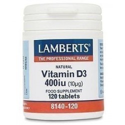 LAMBERTS VITAMIN D3 400i.u. 120tabs