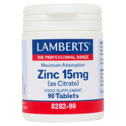 LAMBERTS ZINC CITRATE 15mg 90tabs